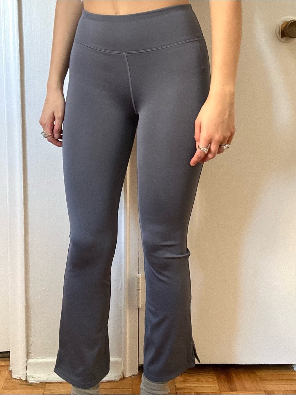 💜 Gap Teen High-Waisted Leggings Grey Size Teen 10 or Adult XS